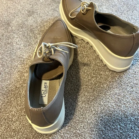 Unlace Made In Italy ?? Women Platform Leather Shoes size 6.5 Amazon.com | IUY Oxford Shoes for Women Womens Oxford Shoes  main image 2